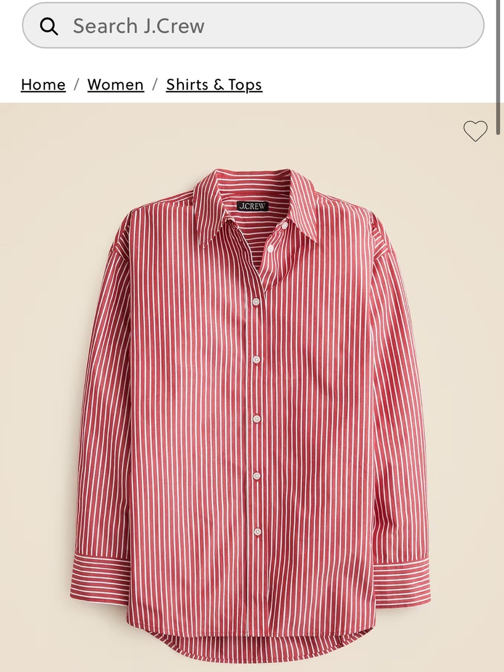 J. Crew eacute tienne oversized shirt 2P xxs